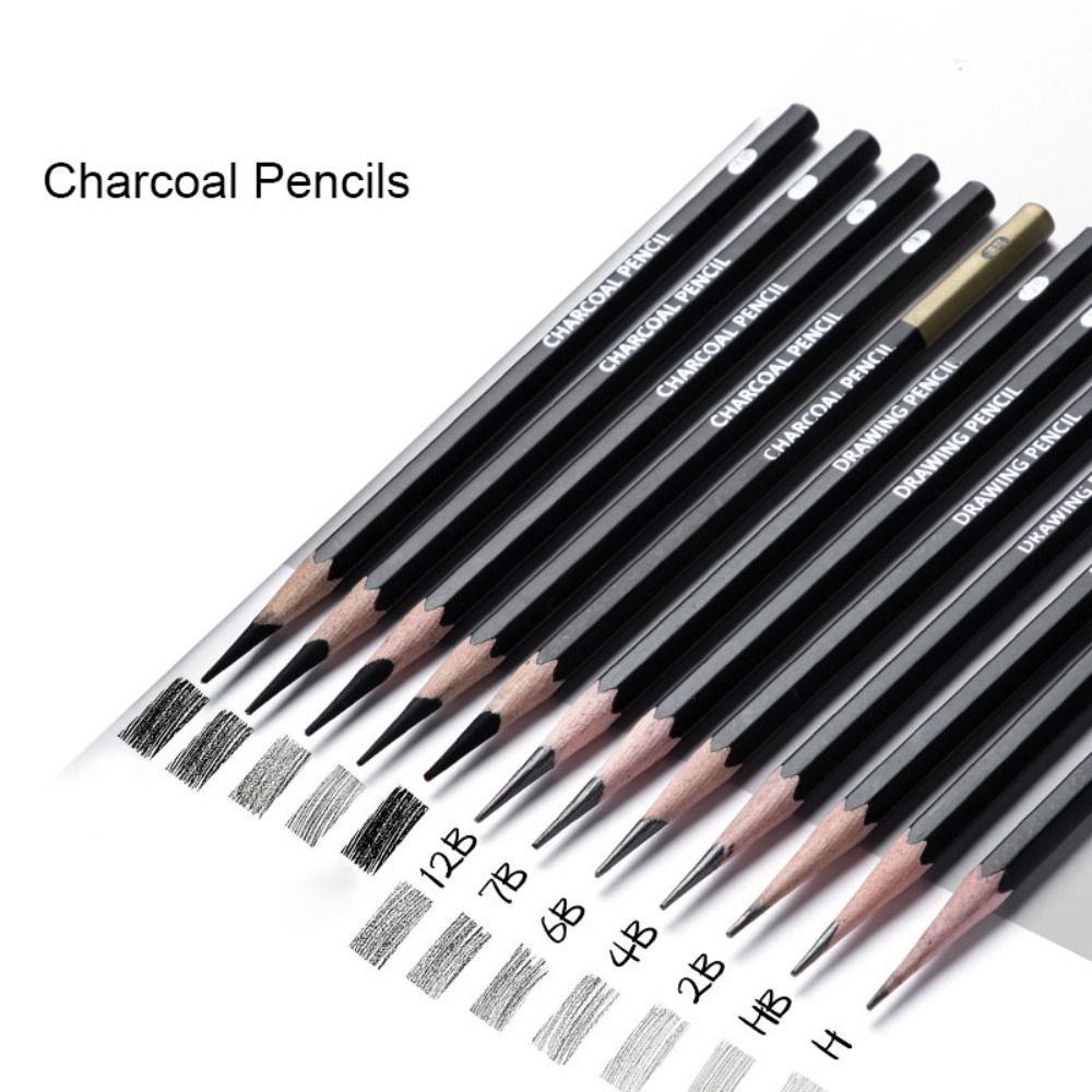 Sketching Charcoal Set - Lápices de Grafito Profesionales para Dibujo
