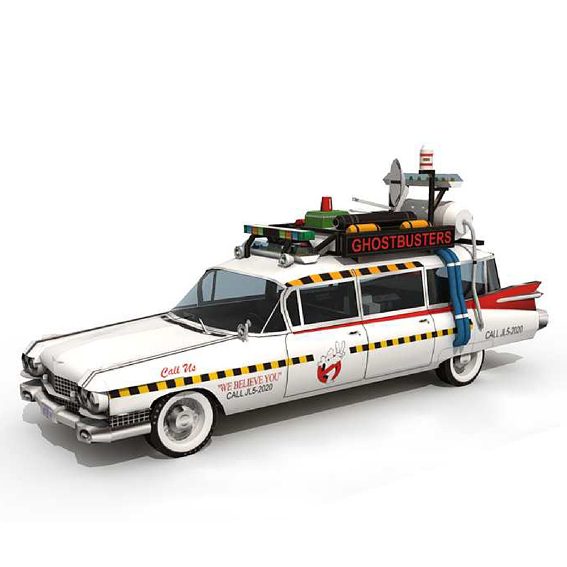 Art Craft Cardboard - Ecto-1A de coche de los cazafantasmas