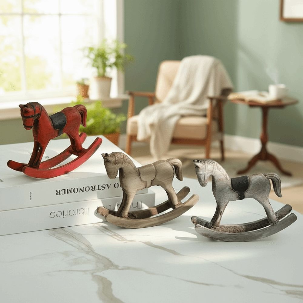 Art Craft Horse - Caballo de Madera de Diseño Creativo,