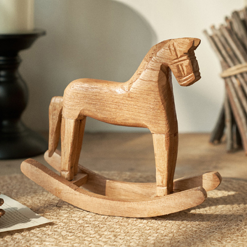 Art Craft Horse - Caballo Balancín de Madera Artesanal, Figura