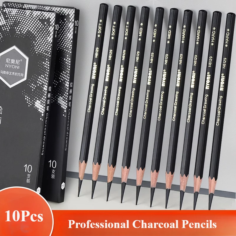 Sketching Charcoal Set - Juego de dibujo de lápices de