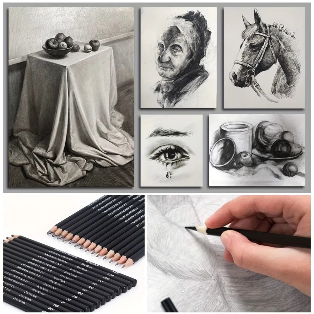 Kit de Dibujo con Sacapuntas,  - Sketching Charcoal Set reseña y precio