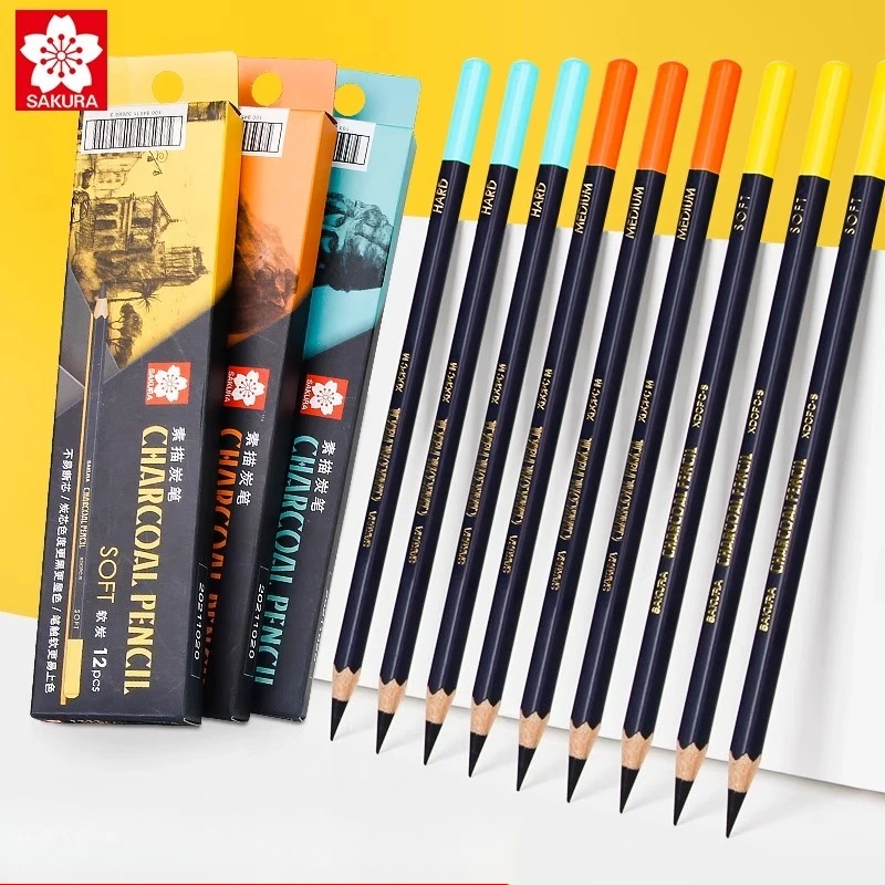 SAKURA-lápiz de carbón para bo - Sketching Charcoal Set reseña y precio
