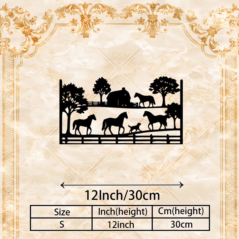 CIFBUY Arte de Pared Metálico, - Art Craft Horse reseña y precio