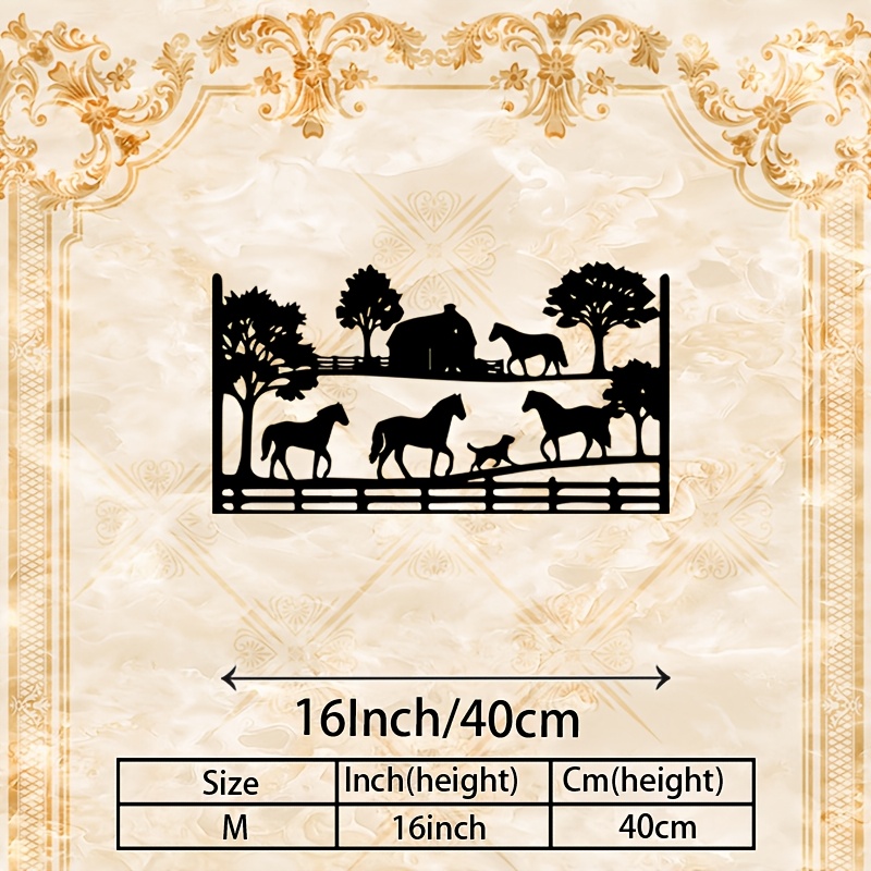 CIFBUY Arte de Pared Metálico, - Art Craft Horse reseña y precio