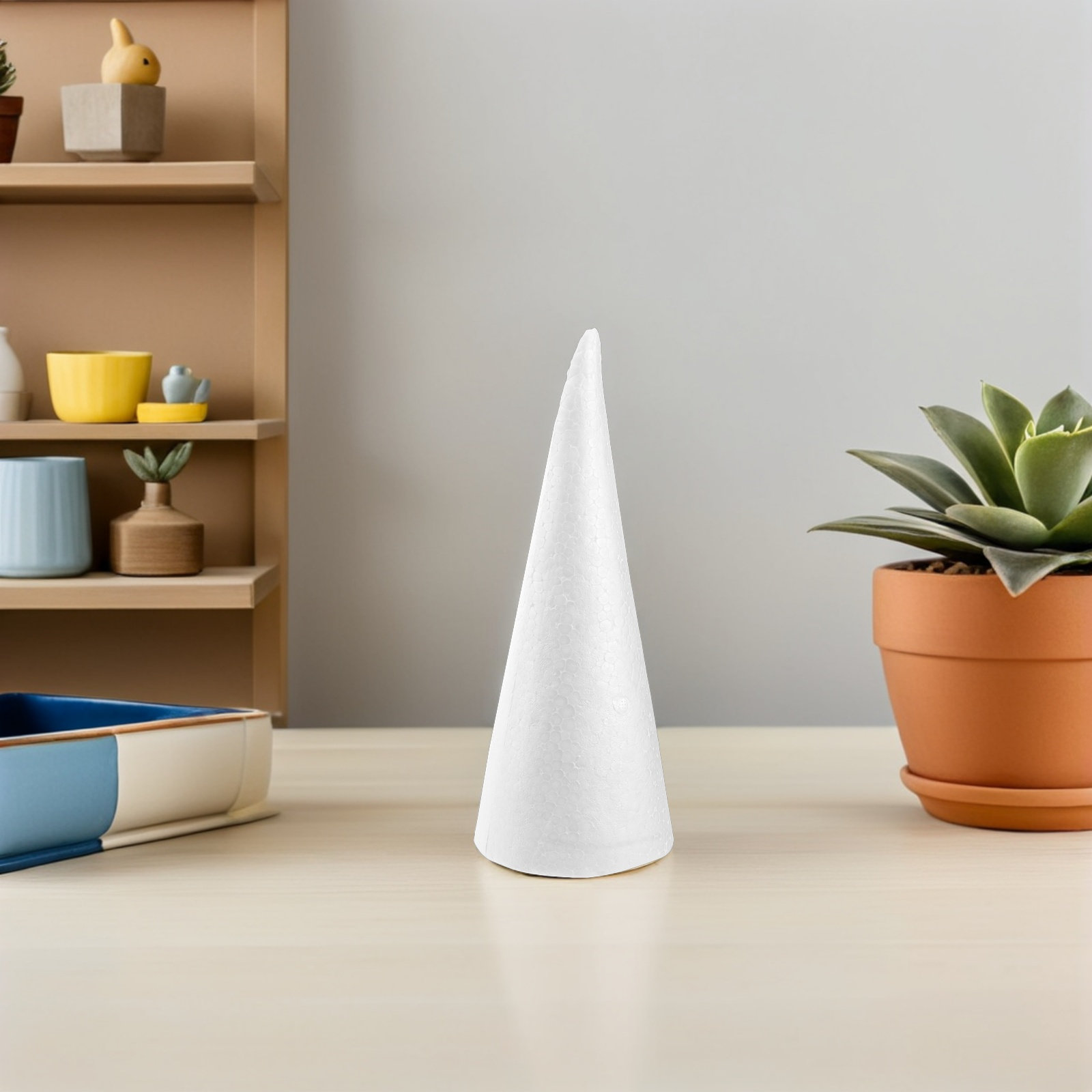 12 Conos de Espuma Blancos de  - Art And Craft Xmas Tree reseña y precio