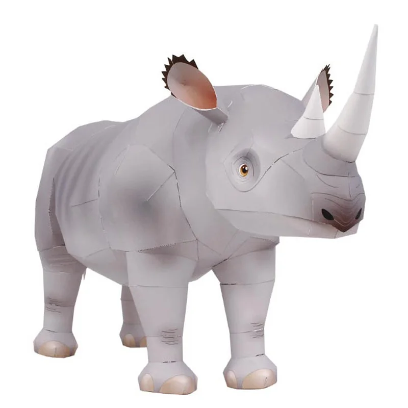 Rinoceronte con gancho, arte d - Art Craft Cardboard reseña y precio