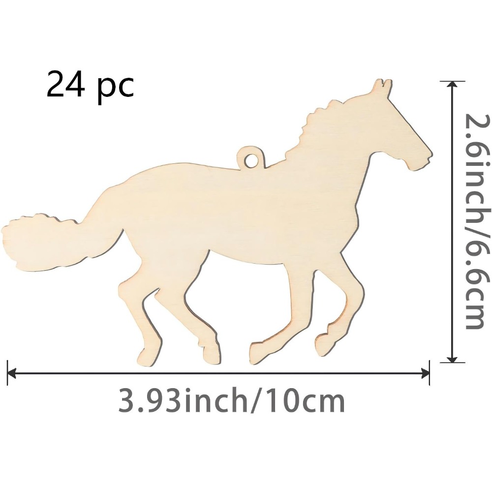 24 Piezas de Recortes de Mader - Art Craft Horse reseña y precio