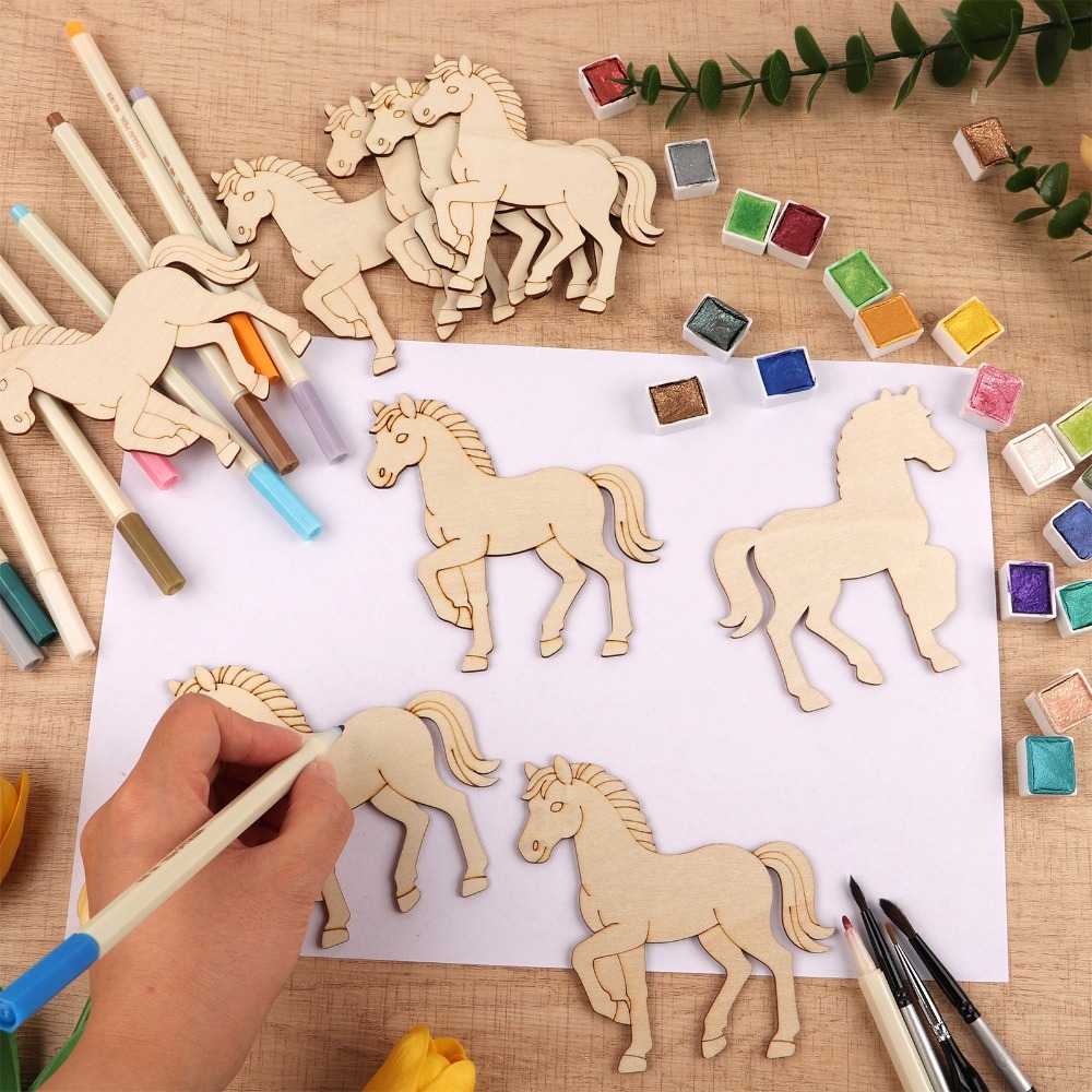 24 Piezas de Recortes de Mader - Art Craft Horse reseña y precio