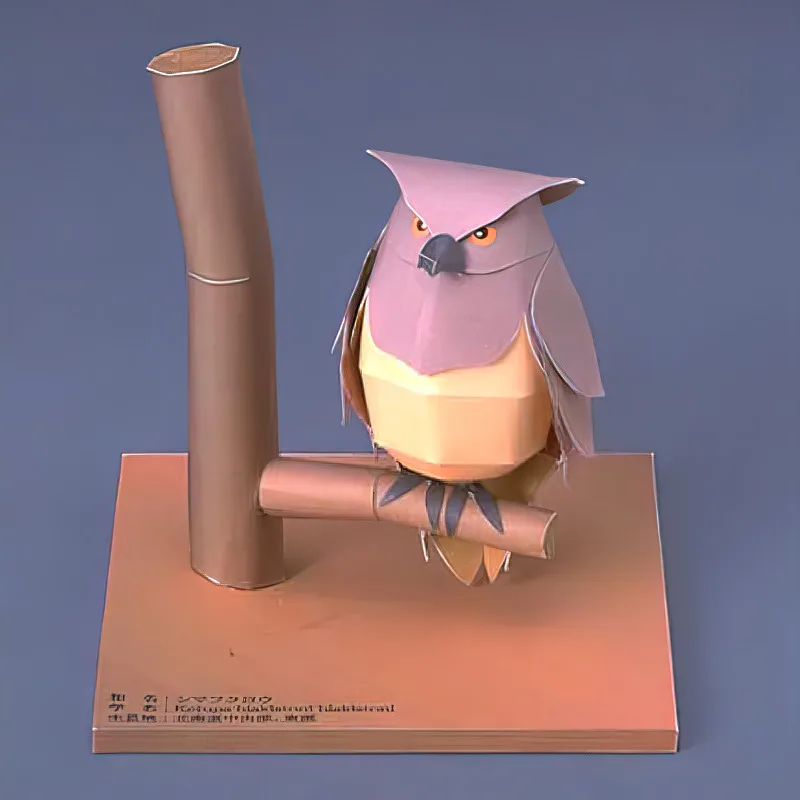 Blakiston's Fish Owls Origami  - Art Craft Cardboard reseña y precio