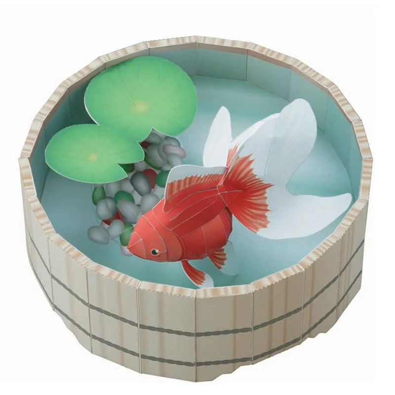 Pez dorado, arte de Origami, M - Art Craft Cardboard reseña y precio