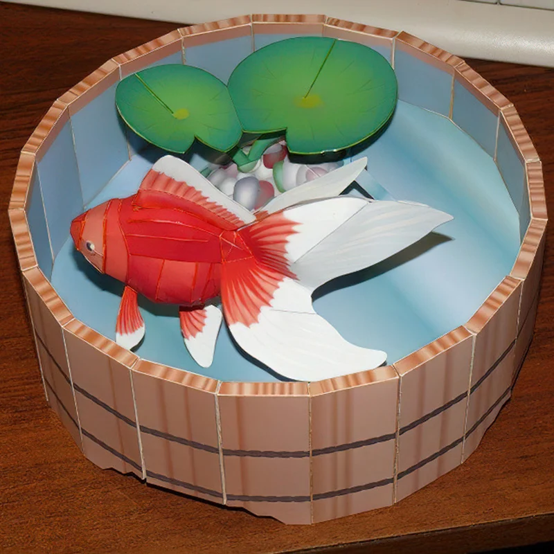 Pez dorado, arte de Origami, M - Art Craft Cardboard reseña y precio