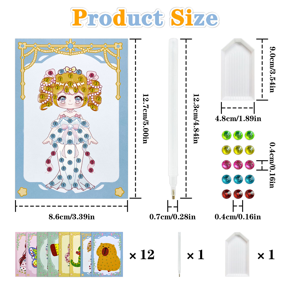 Kit de 16 Gemas para Manualida - Art Craft Number reseña y precio