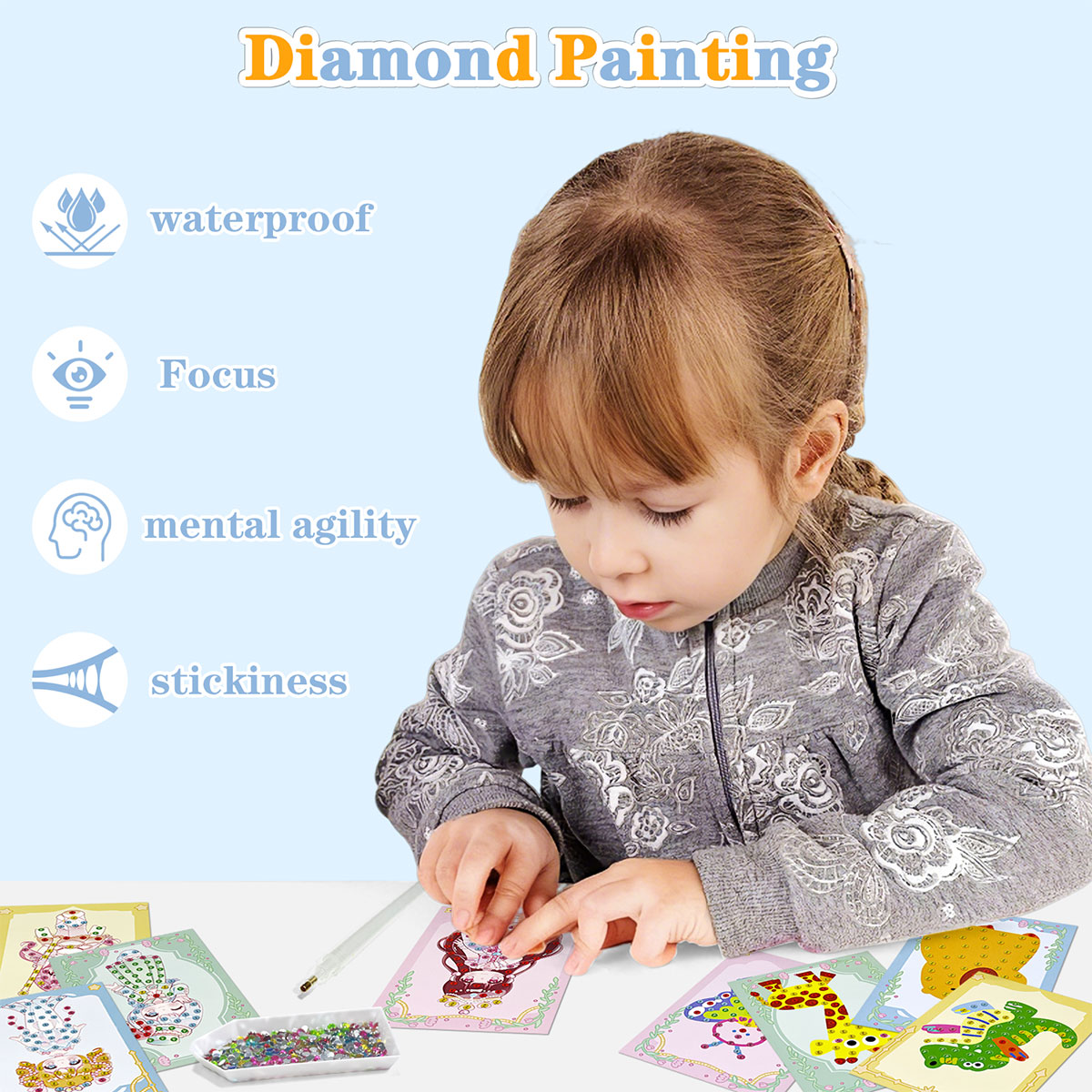 Kit de 16 Gemas para Manualida - Art Craft Number reseña y precio