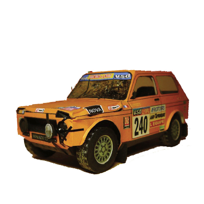 LADA NIVA-coche de carreras de - Art Craft Cardboard reseña y precio