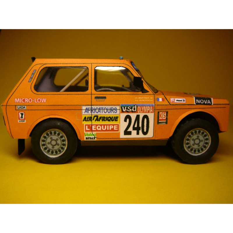 LADA NIVA-coche de carreras de - Art Craft Cardboard reseña y precio