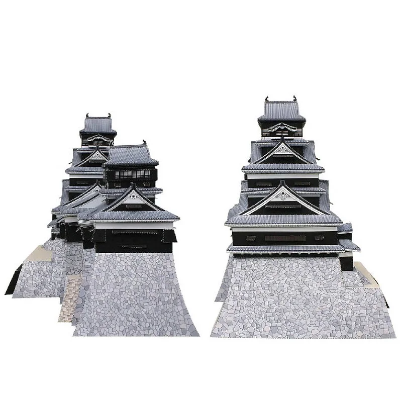 Japón Kumamoto Castillo Mini 3 - Art Craft Cardboard reseña y precio