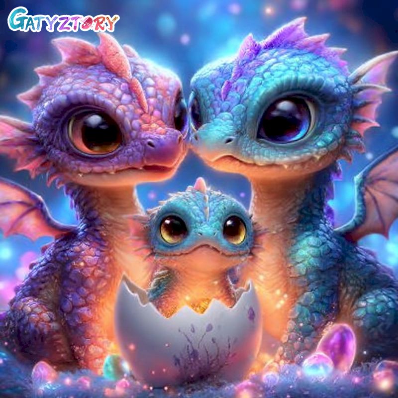 GATYZTORY-Kit de pintura con d - Art Craft Dinosaurs reseña y precio
