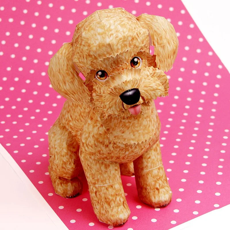 Juguete caniche perro plegable - Art Craft Cardboard reseña y precio