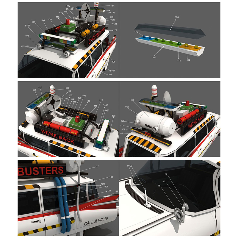 Ecto-1A de coche de los cazafa - Art Craft Cardboard reseña y precio