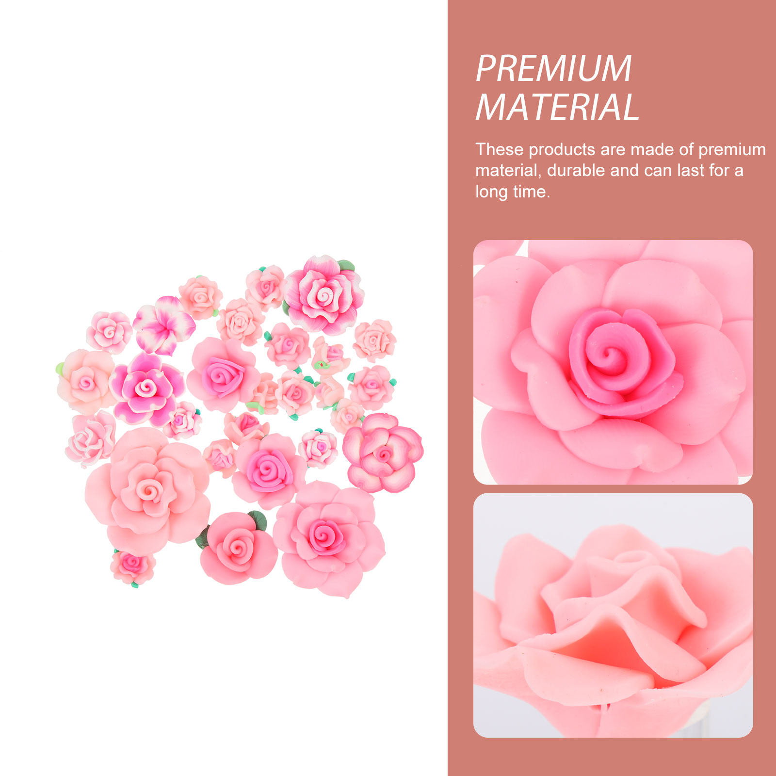 Juego de 28 Adornos de Flores  - Polymer Clay Set reseña y precio
