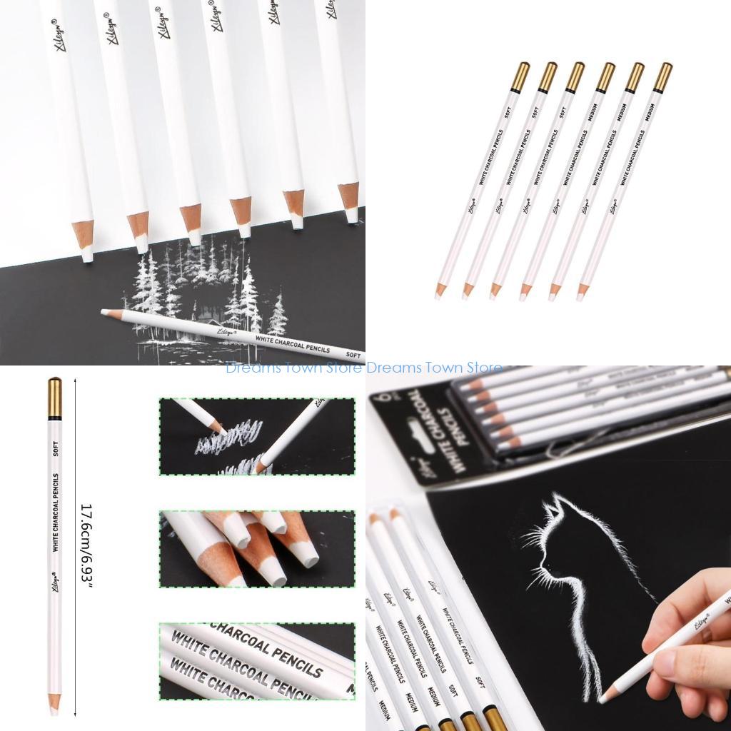 Juego lápices carbón blanco HX - Sketching Charcoal Set reseña y precio