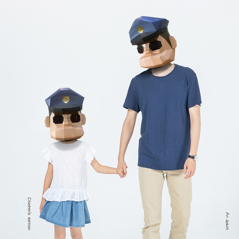 Máscara de policía de dibujos  - Art Craft Cardboard reseña y precio