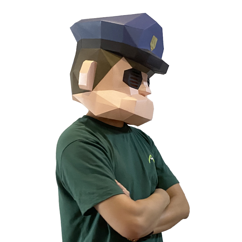 Máscara de policía de dibujos  - Art Craft Cardboard reseña y precio