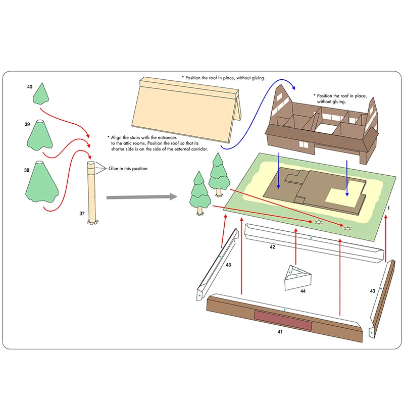 Japón cabaña Gasshozukuri Mini - Art Craft Cardboard reseña y precio