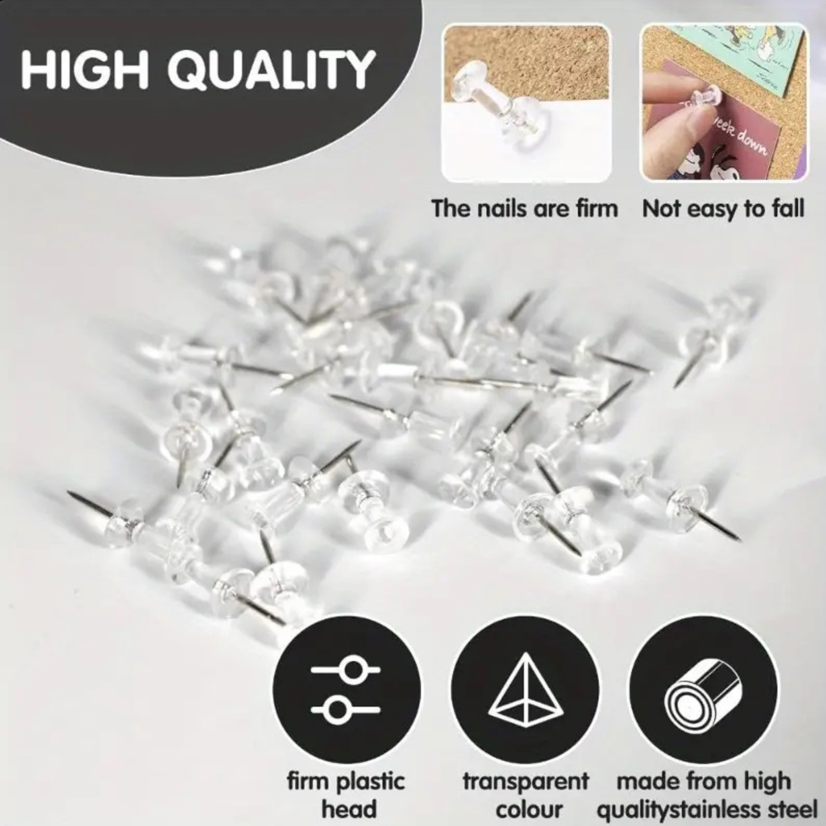 Chinchetas de pared con punta  - Box Art And Craft reseña y precio